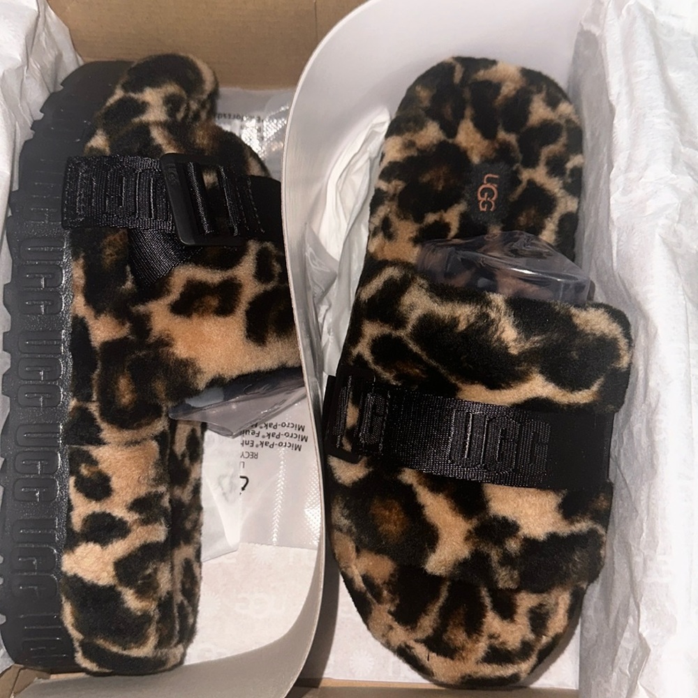 Fluffita print platform sandals 🤎
